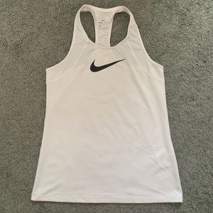 white nike dri-fit tank